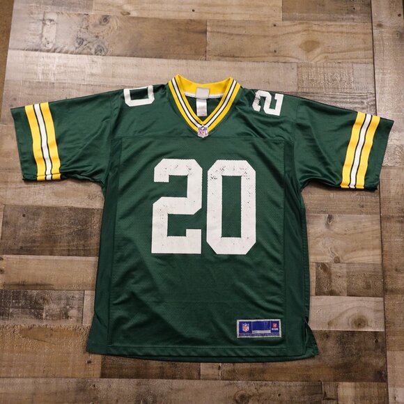 NFL Pro Line Packers King #20 Jersey Men’s L Green Vintage Distressed Football - Picture 1 of 11